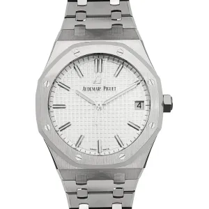 Royal Oak 15500 White Dial