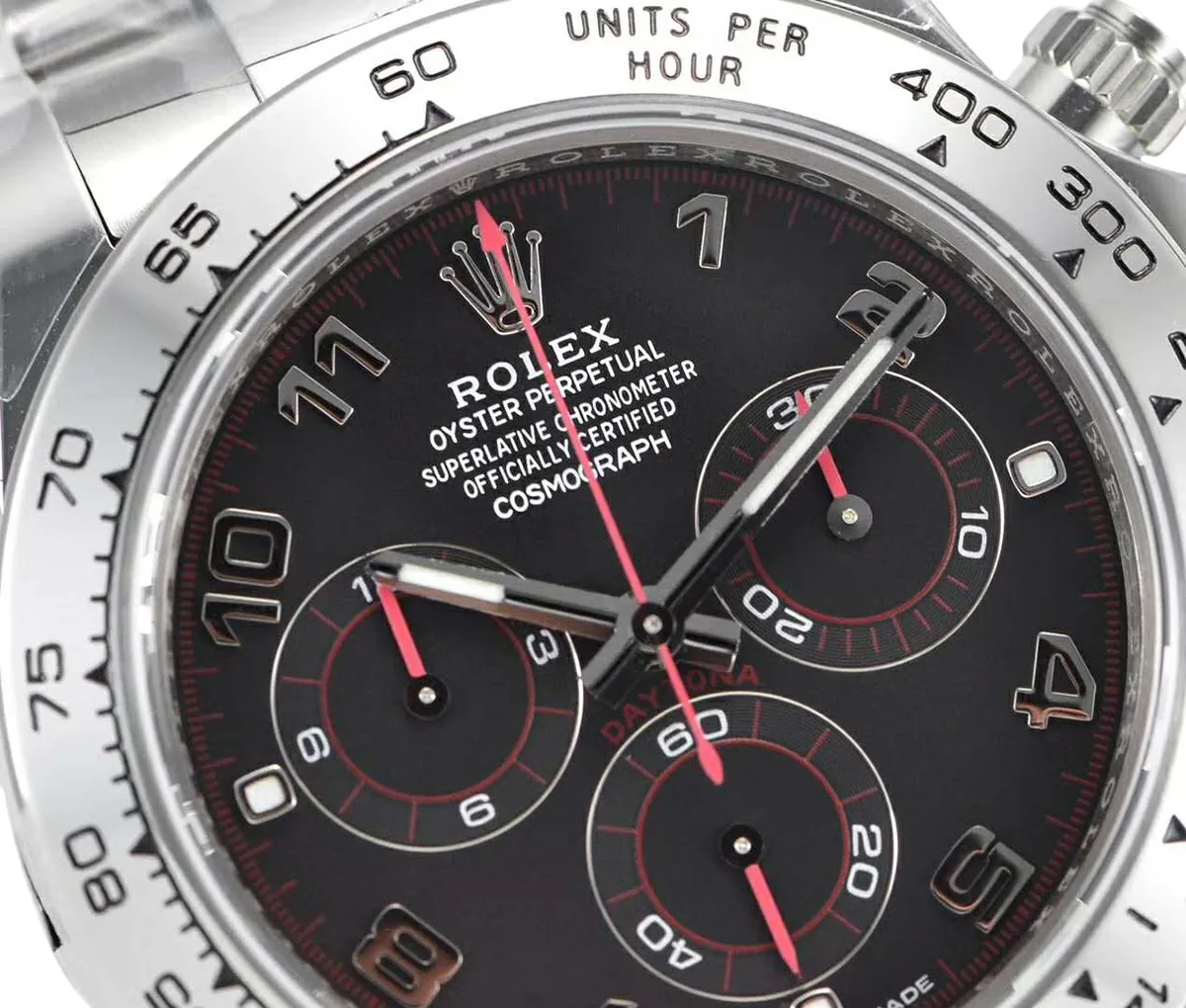 Daytona 116509 esfera negra en oro blanco - Imagen 3