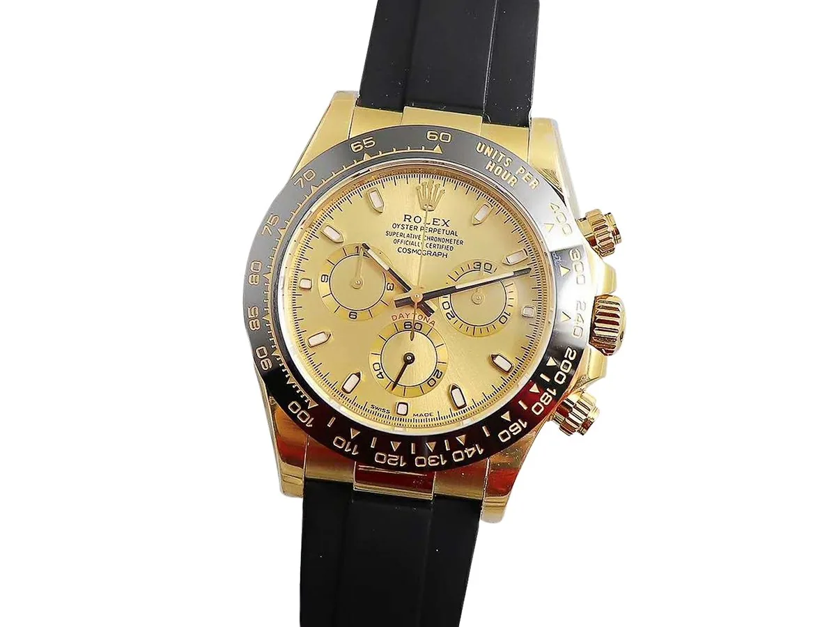 Daytona 116518LN quadrante champagne in oro giallo - immagine 2
