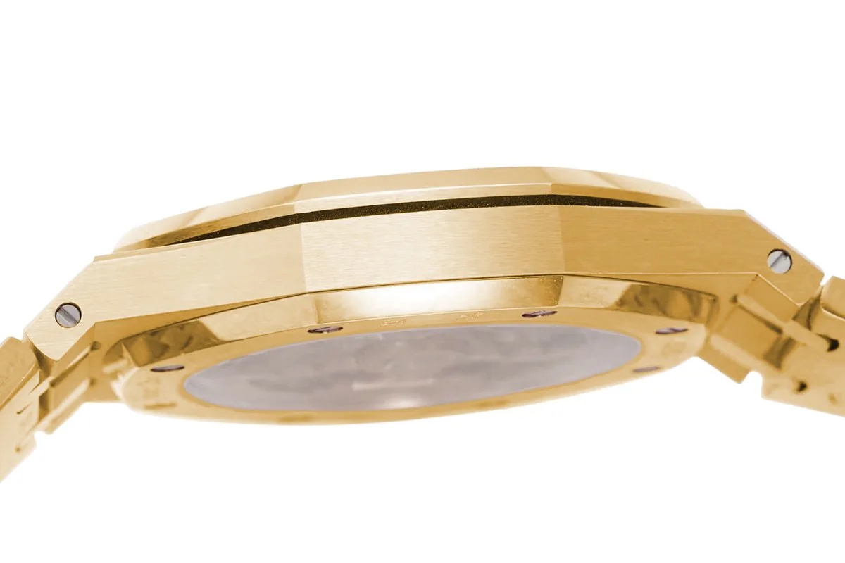 Royal Oak 15202 39mm Blue Dial in Yellow Gold - Image 7