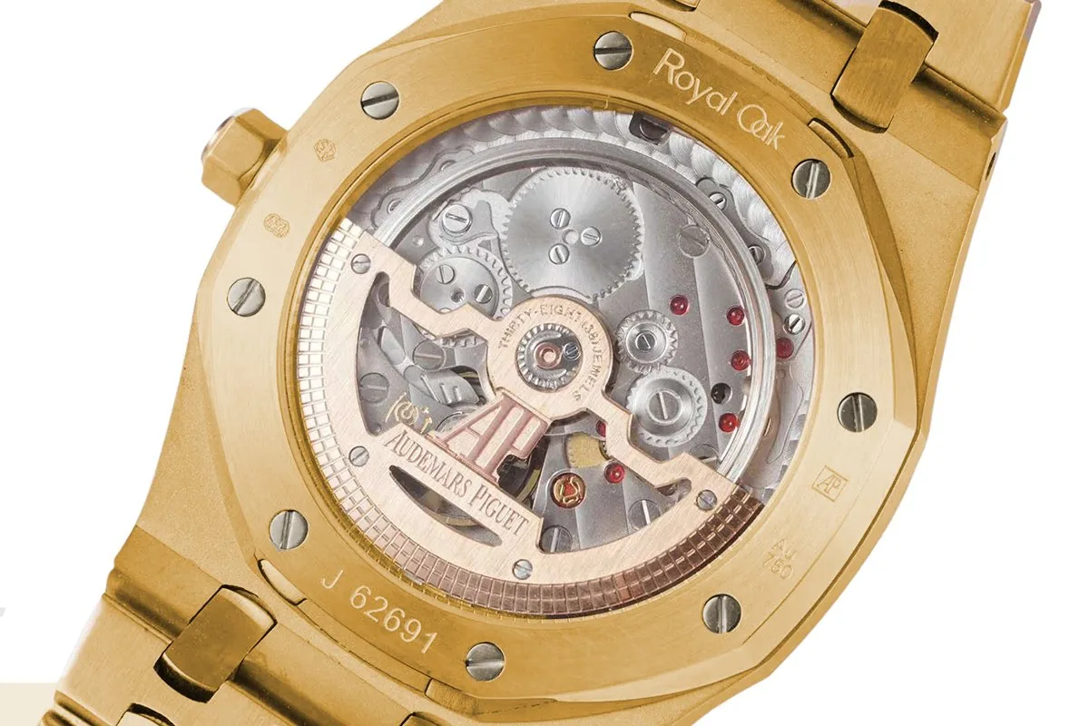 Royal Oak 15202 39mm Blue Dial in Yellow Gold - Image 6
