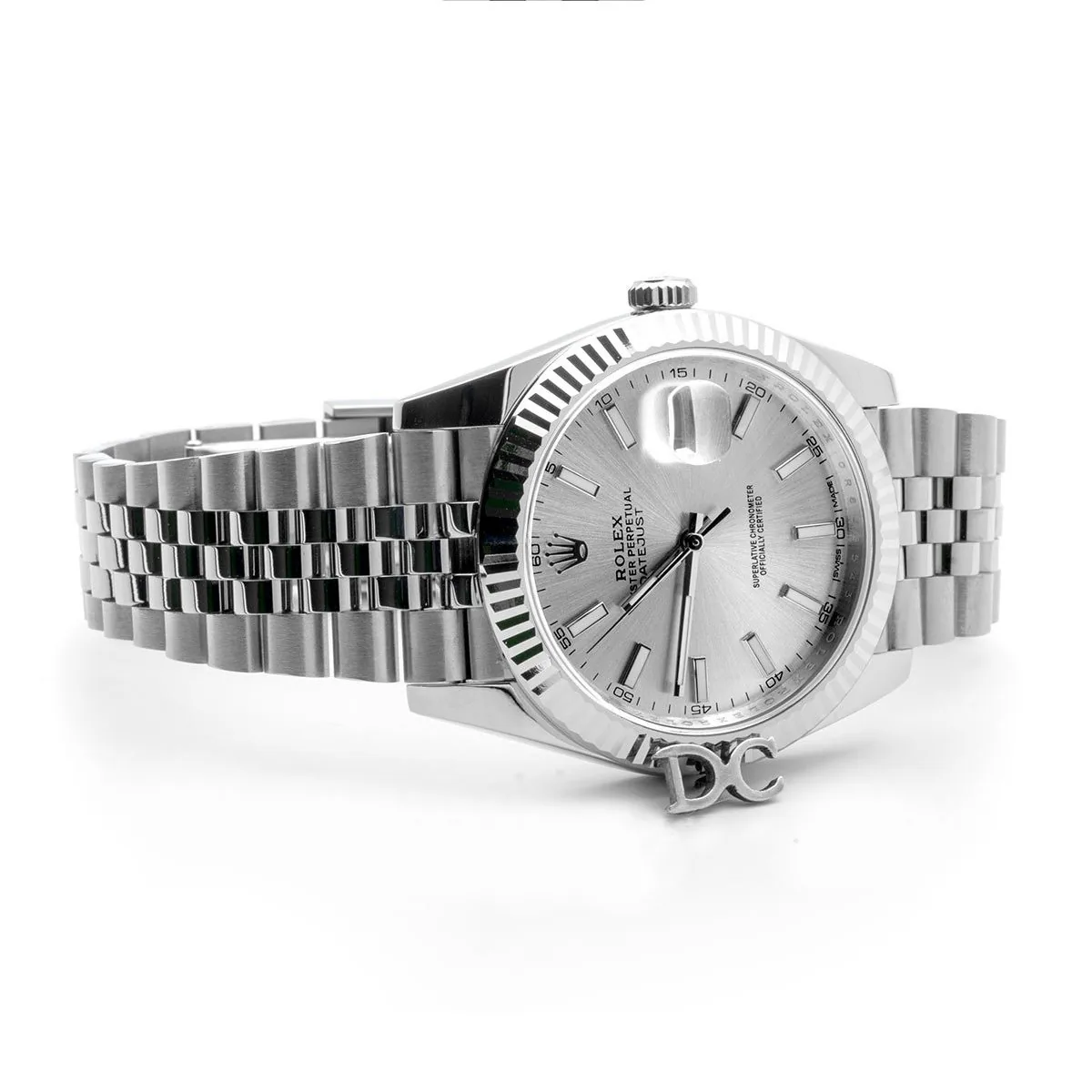 Datejust 41 126334 Silver Dial Stick Markers in White Gold - Image 2