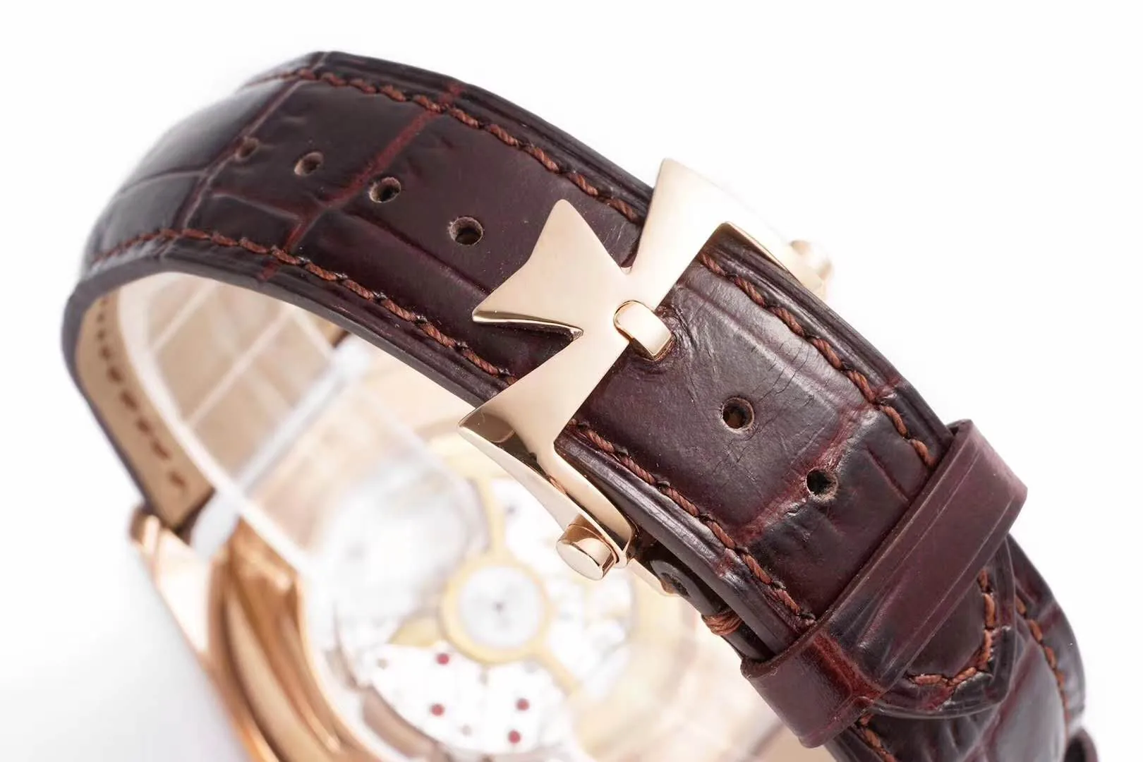 Fiftysix Brown Dial in Pink Gold Ref: 4600E - Image 8