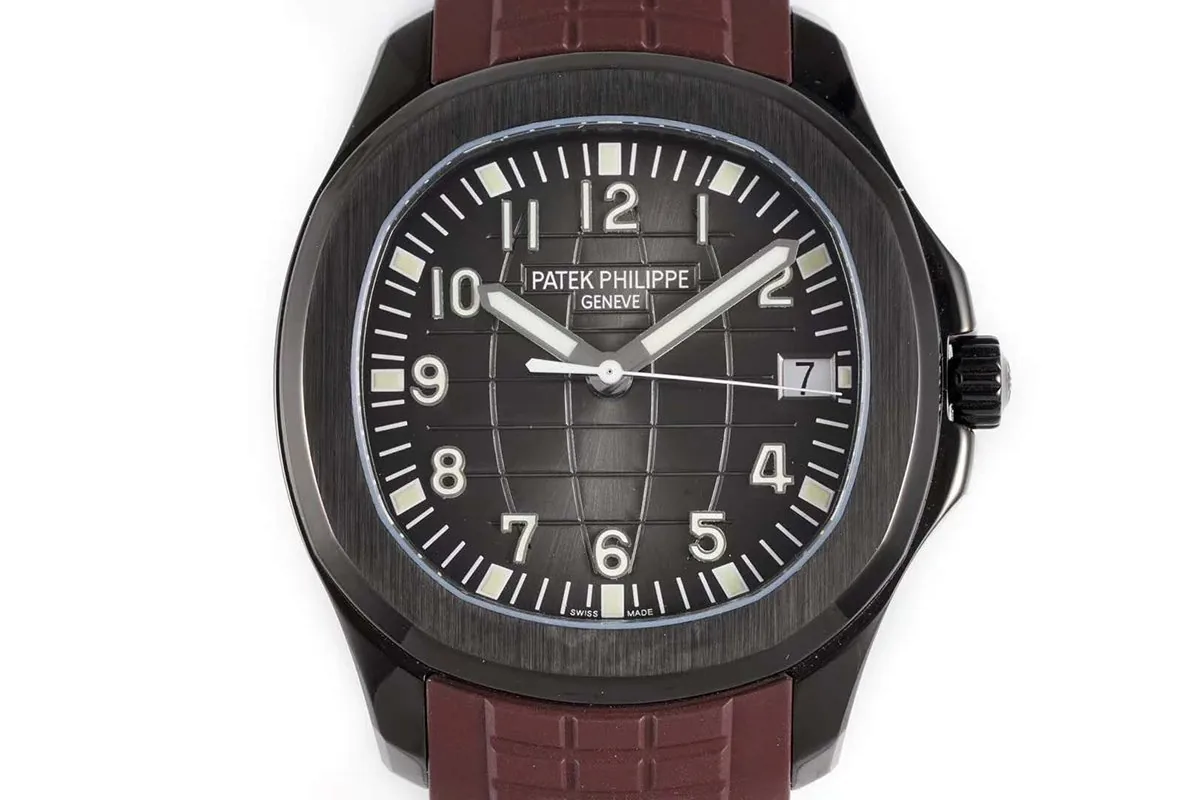 Aquanaut 5167A ‘Black Venom Limited Edition’ Black Dial on Brown Rubber Strap - Image 6