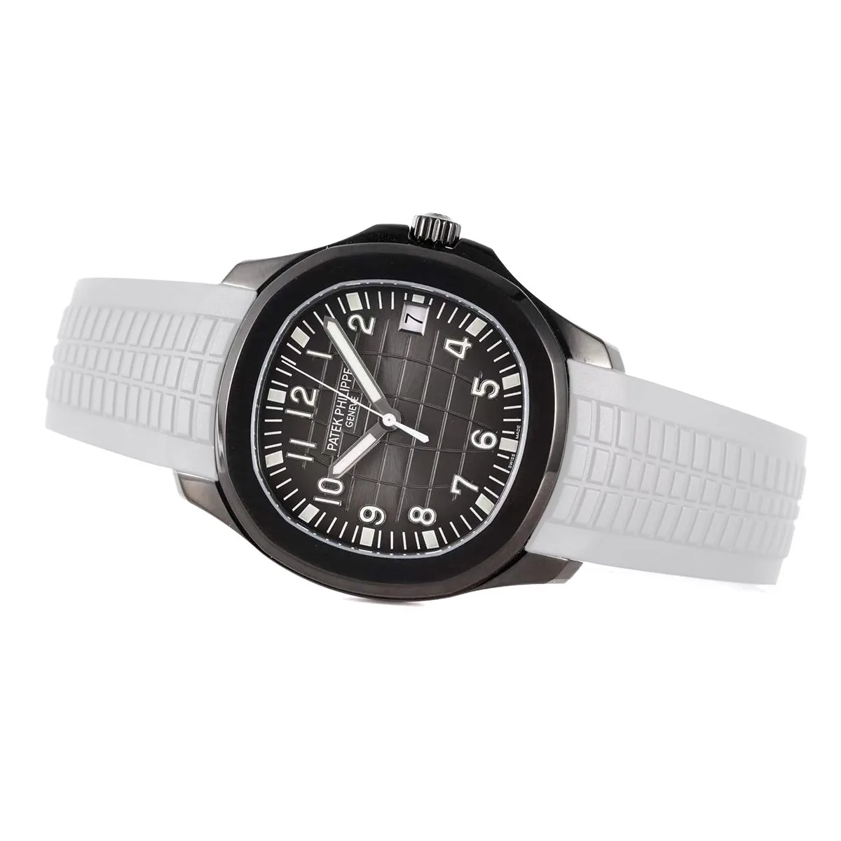 Aquanaut 5167A ‘Black Venom Limited Edition’ Black Dial on White Rubber Strap - Image 2