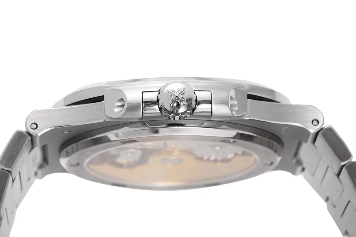Nautilus Jumbo 5711/1A-011 White Dial with Diamond Bezel - Image 7