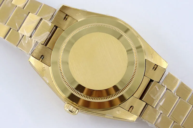 Day-Date 40 228238 Clean Factory esfera champán en oro amarillo - Imagen 8