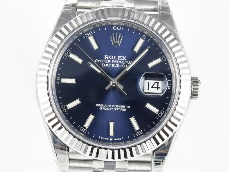 Datejust 36mm 126334 VSF blaues Zifferblatt Strichindizes in Weißgold – Bild 8