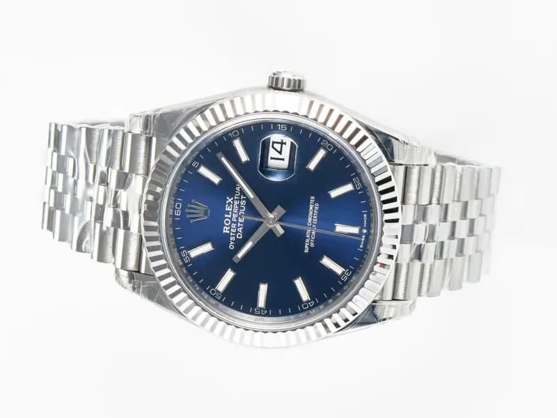 Datejust 36mm 126334 VSF blaues Zifferblatt Strichindizes in Weißgold – Bild 3