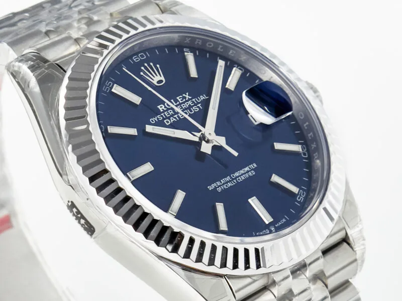 Datejust 36mm 126334 VSF blaues Zifferblatt Strichindizes in Weißgold – Bild 5