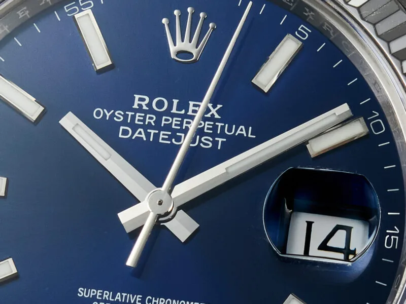 Datejust 36mm 126334 VSF blaues Zifferblatt Strichindizes in Weißgold – Bild 11