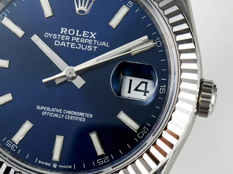 Datejust 36mm 126334 VSF blaues Zifferblatt Strichindizes in Weißgold – Bild 12