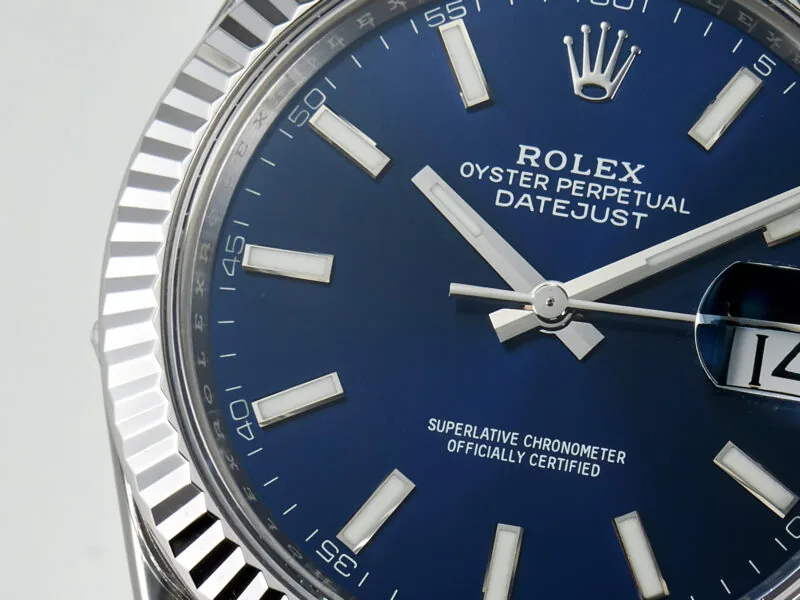 Datejust 36mm 126334 VSF blaues Zifferblatt Strichindizes in Weißgold – Bild 10