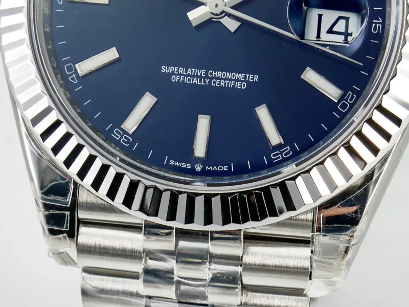 Datejust 36mm 126334 VSF blaues Zifferblatt Strichindizes in Weißgold – Bild 7
