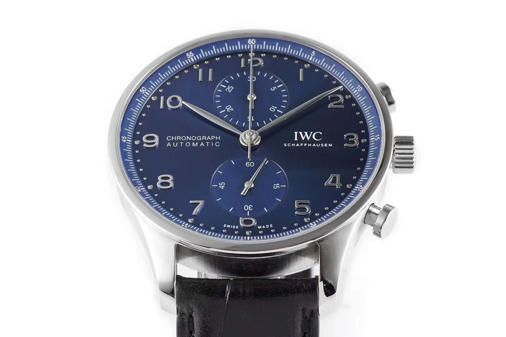 Portugieser Chronograph IW371606 cadran bleu en acier – Image 5