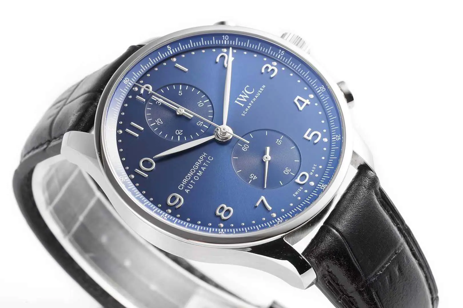 Portugieser Chronograph IW371606 cadran bleu en acier – Image 6