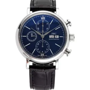 Portofino Chronograph IW390303 Edition “150 Years” Blue Dial in Steel
