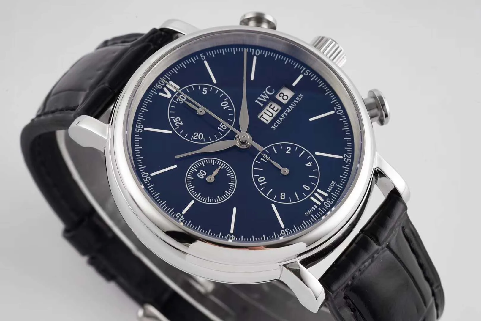 Portofino Chronograph IW390303 Edition “150 Years” cadran bleu en acier – Image 6