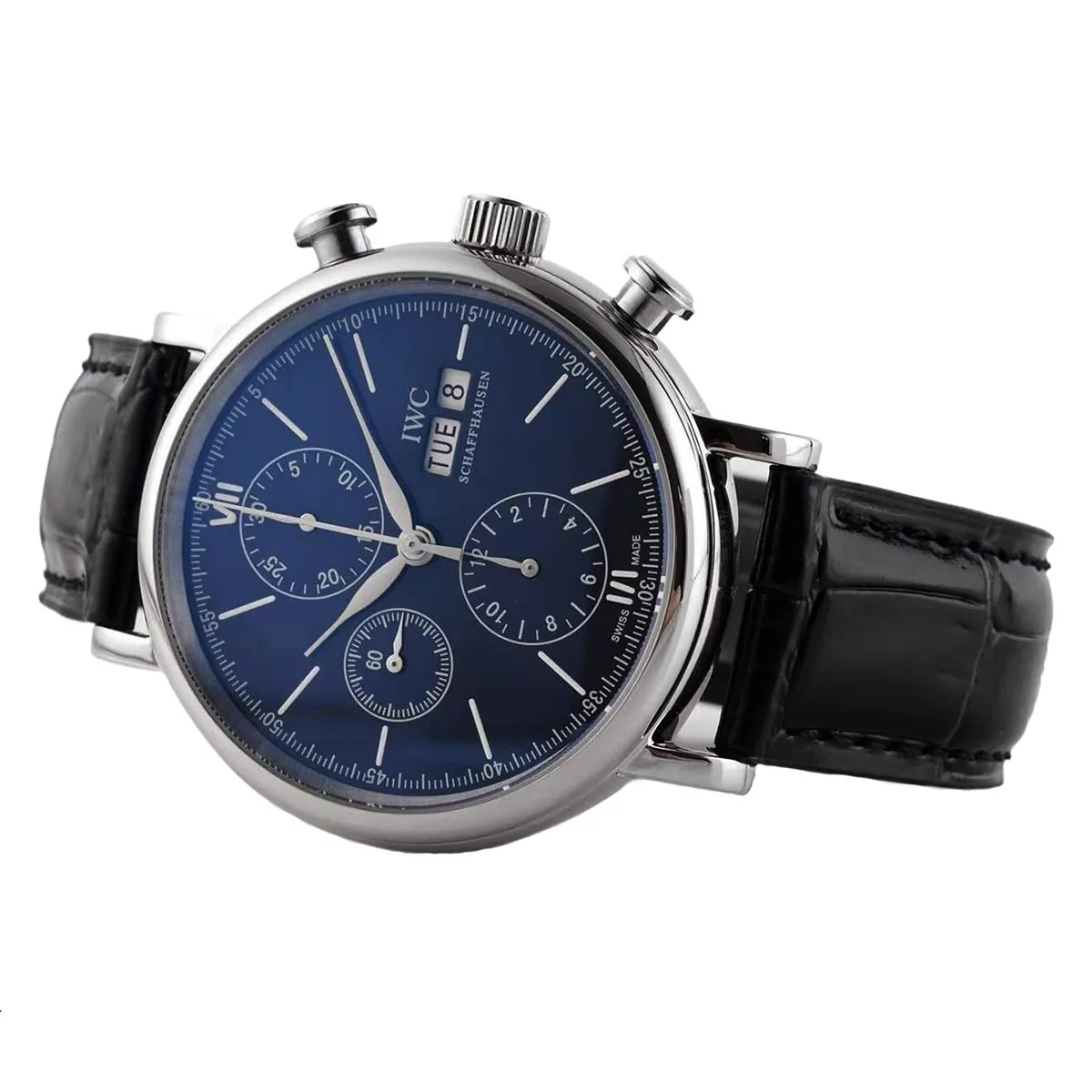 Portofino Chronograph IW390303 Edition “150 Years” cadran bleu en acier – Image 2