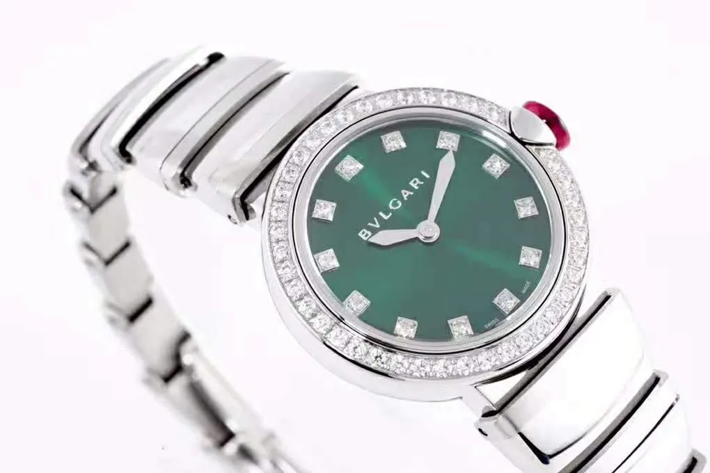 Lvcea Emerald Green Dial in Steel with Diamond Bezel - Image 6