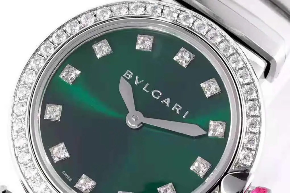 Lvcea Emerald Green Dial in Steel with Diamond Bezel - Image 3