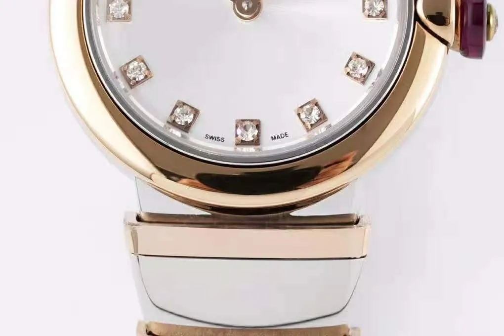 Lvcea cadran argenté en or rose/acier – Image 5