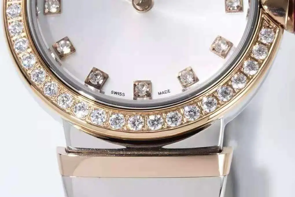 Lvcea Silver Dial in Rose Gold/Steel with Diamond Bezel - Image 4