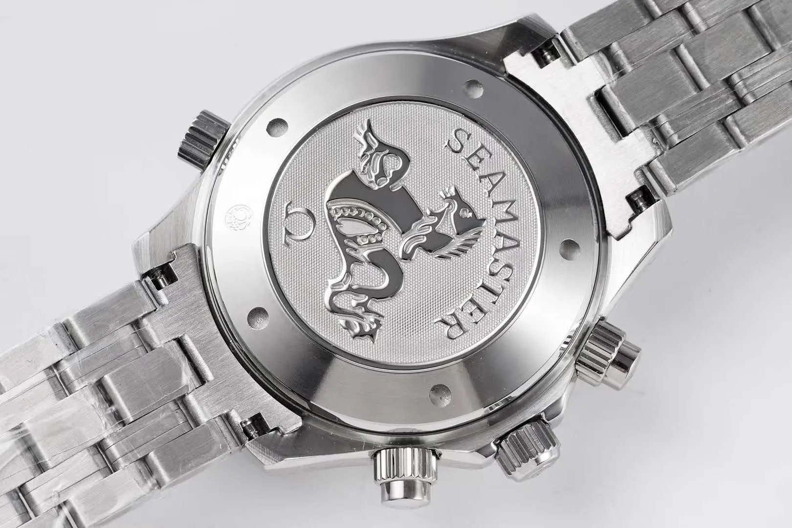 Seamaster Diver 300m cronografo quadrante nero su bracciale - immagine 7