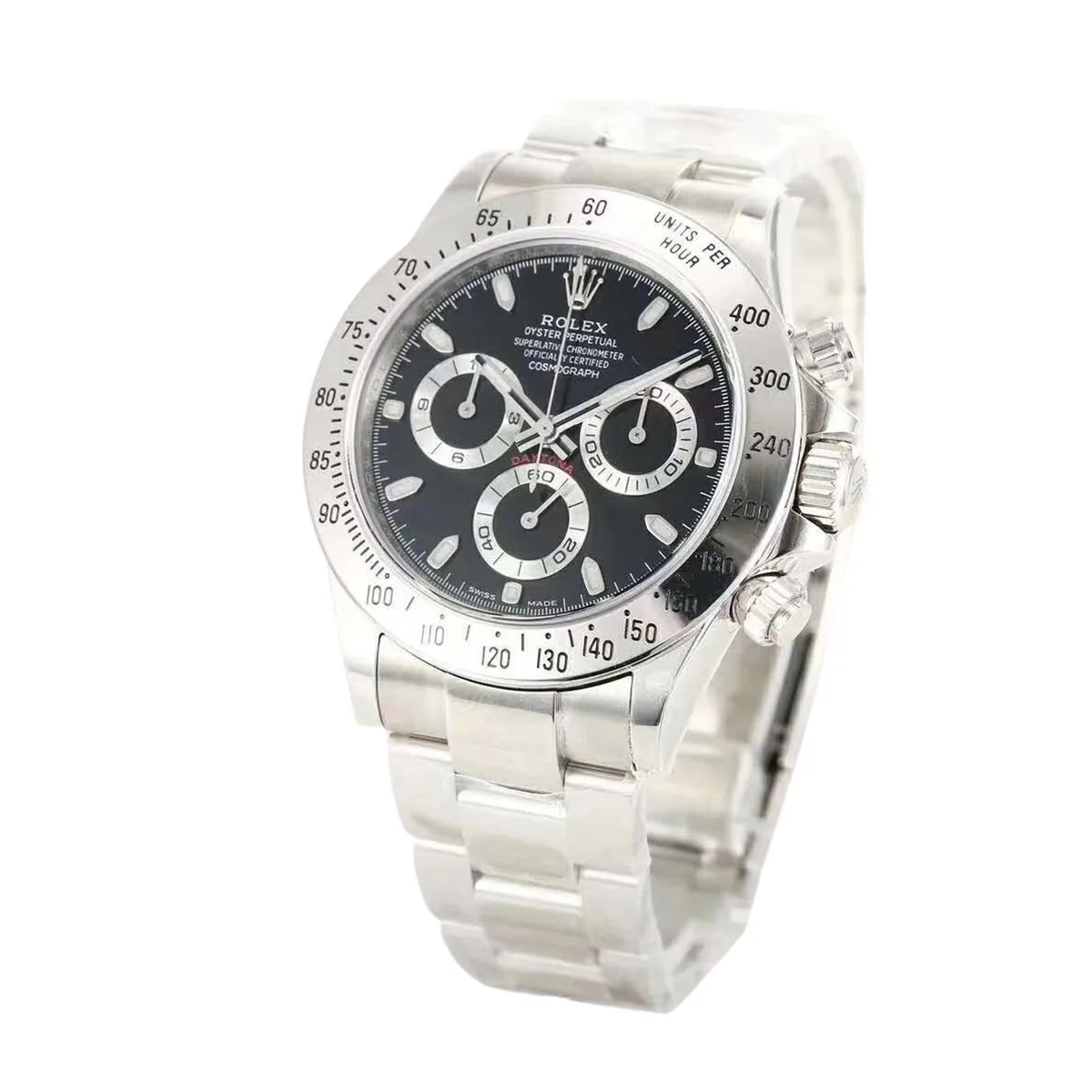 Daytona 116520 quadrante nero in acciaio - immagine 2