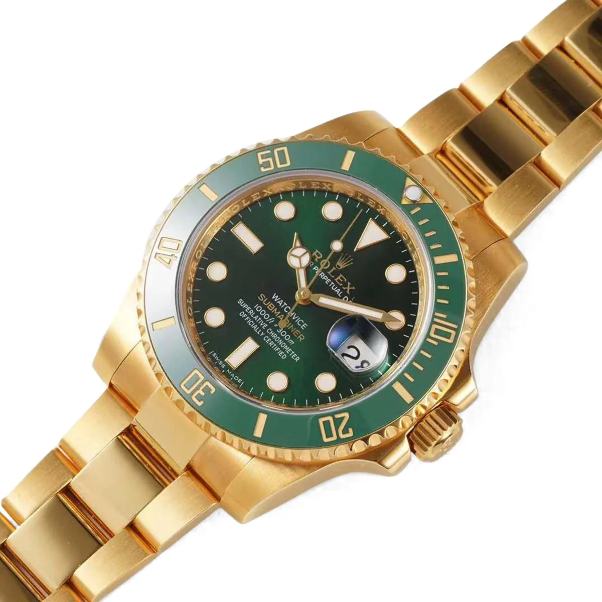 Submariner 116613LV ‘Watchvice Edition’ Hulk en or jaune – Image 2