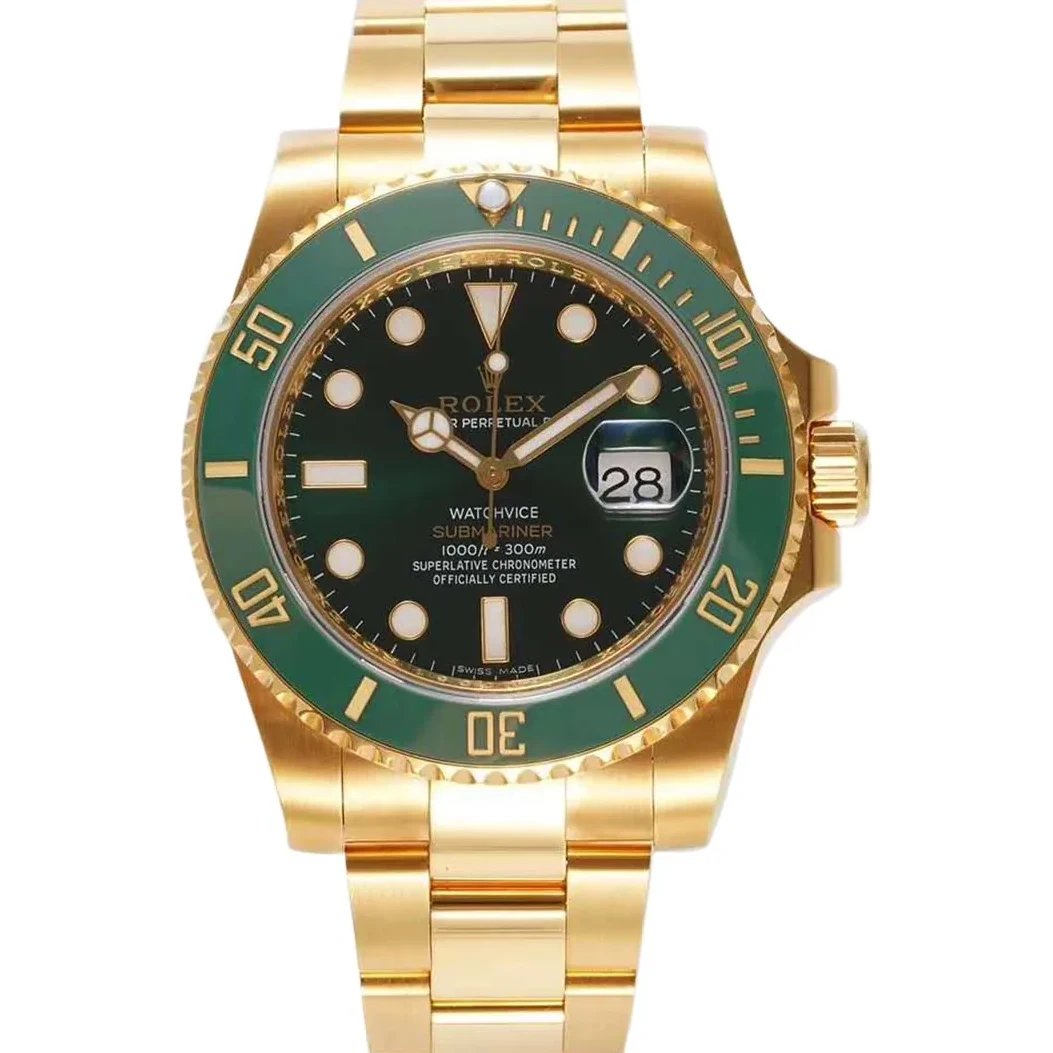 Submariner 116613LV ‘Watchvice Edition’ Hulk in Yellow Gold