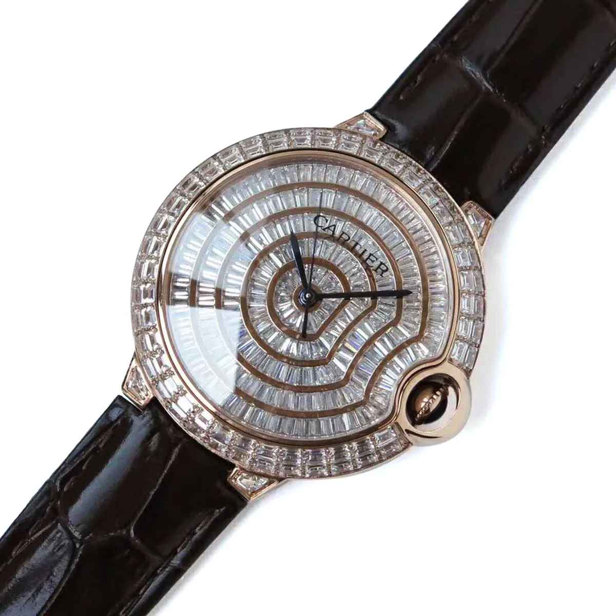 Ballon Bleu de Cartier 42mm Diamond Paved Dial in Rose Gold - Image 2