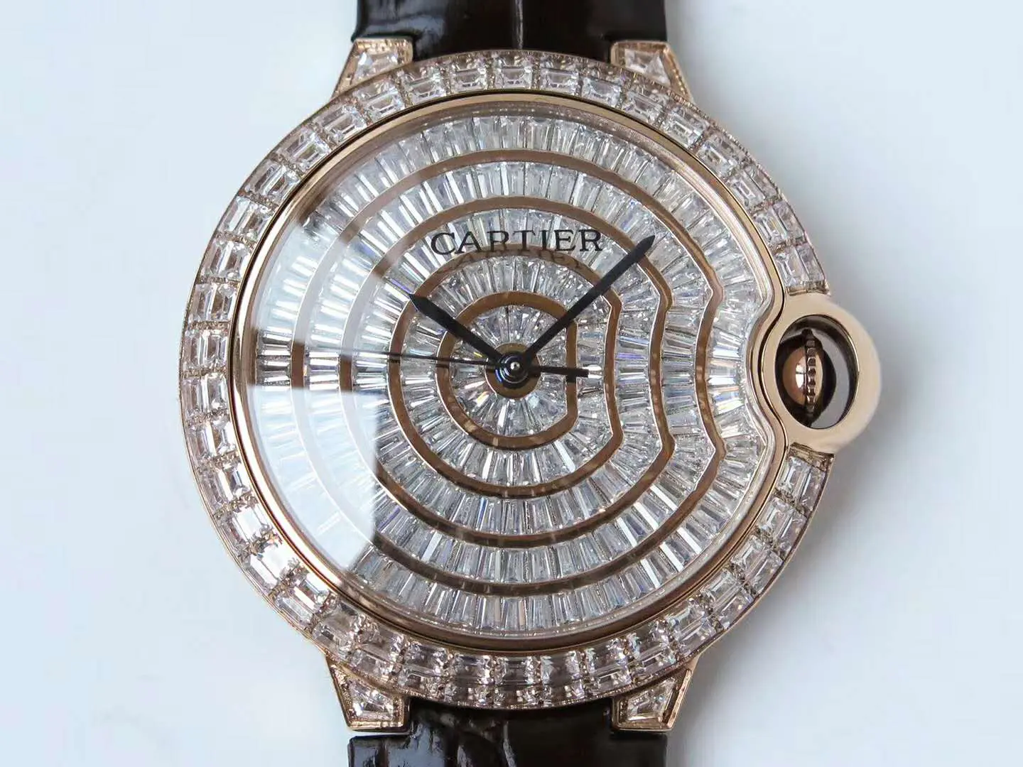Ballon Bleu de Cartier 42mm Diamond Paved Dial in Rose Gold - Image 3