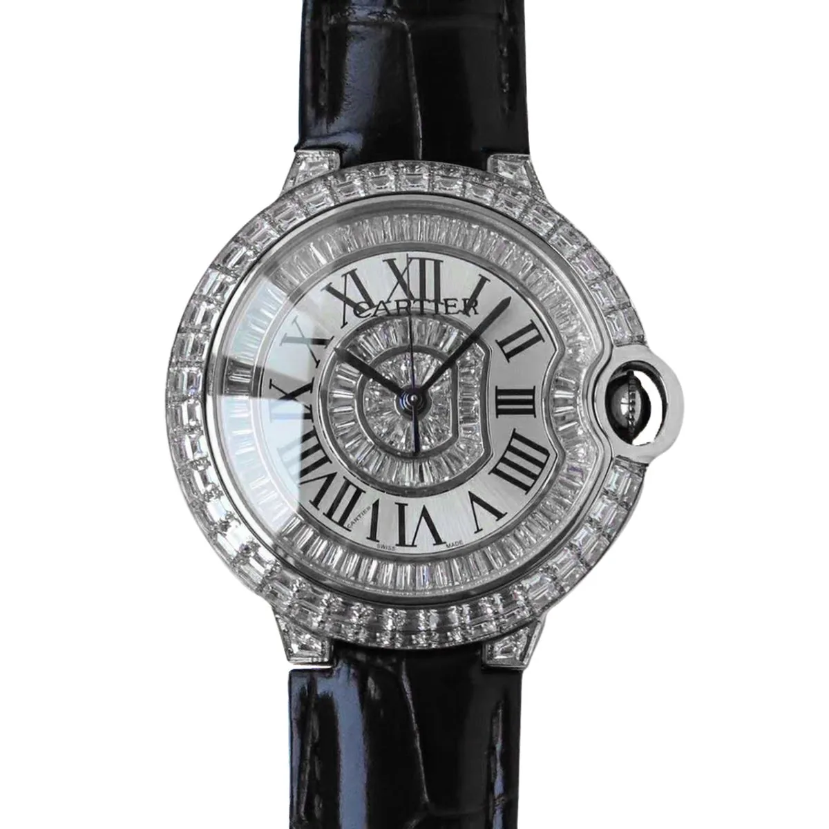 Ballon Bleu de Cartier 42mm White Dial with Diamonds in Rose Gold