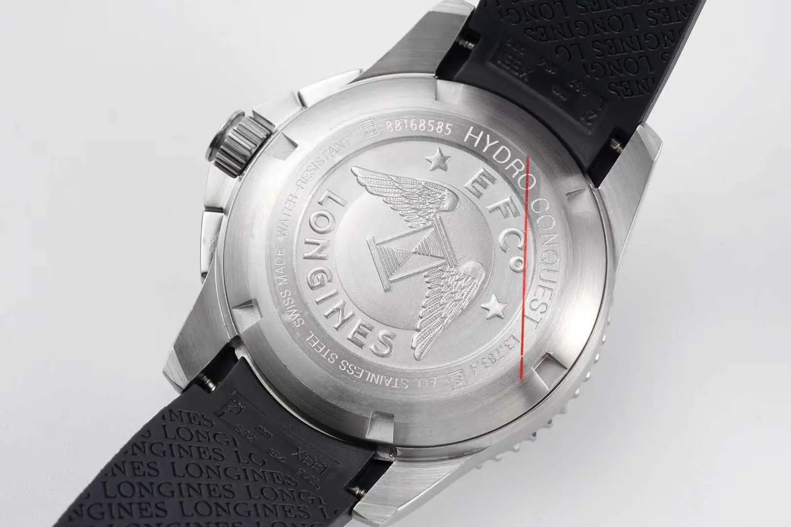 Hydroconquest Black Dial on Rubber Strap - Image 5
