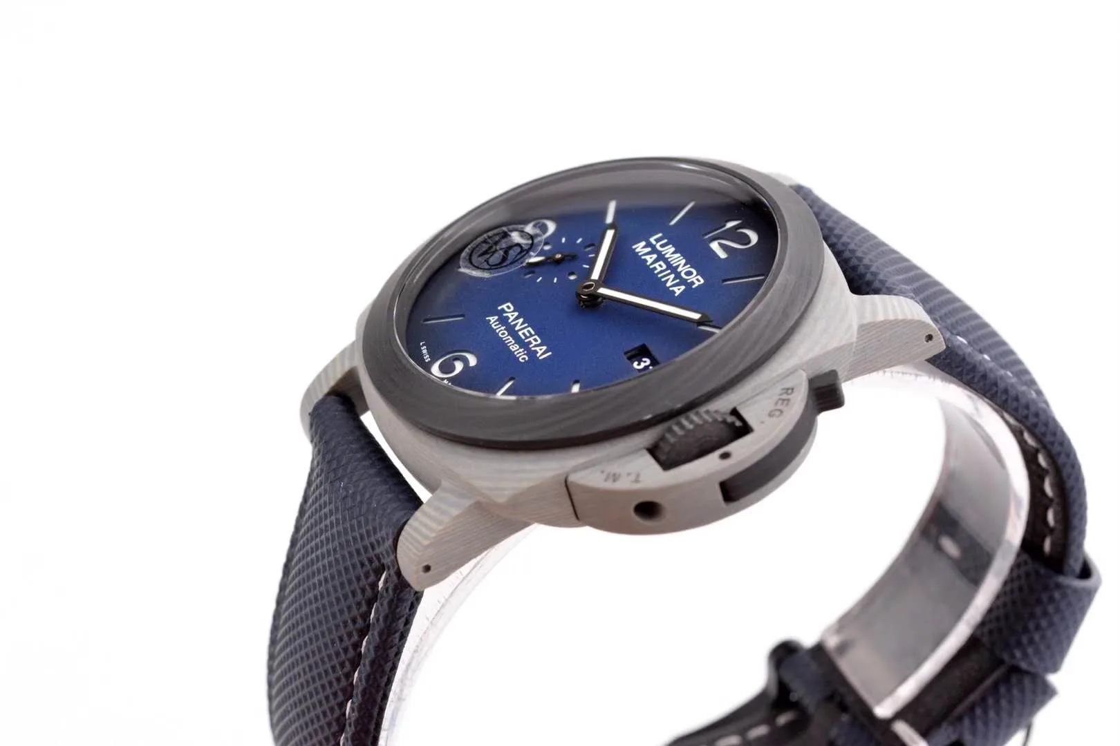 PAM1663 Lumminor Marina Fibratech™ Vulcano Blu 44mm - Image 8