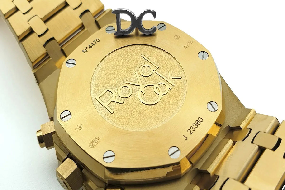 Royal Oak cronografo automatico quadrante bianco in oro giallo - immagine 7