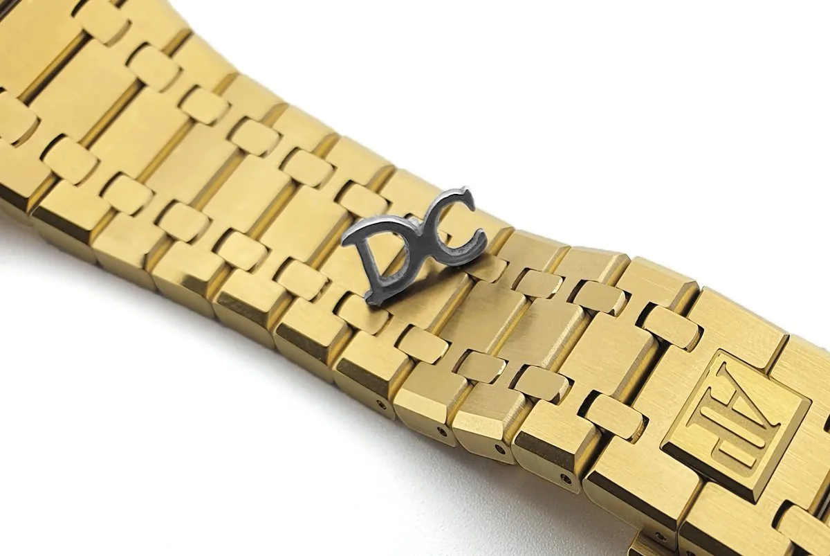 Royal Oak cronografo automatico quadrante blu/oro in oro giallo - immagine 6