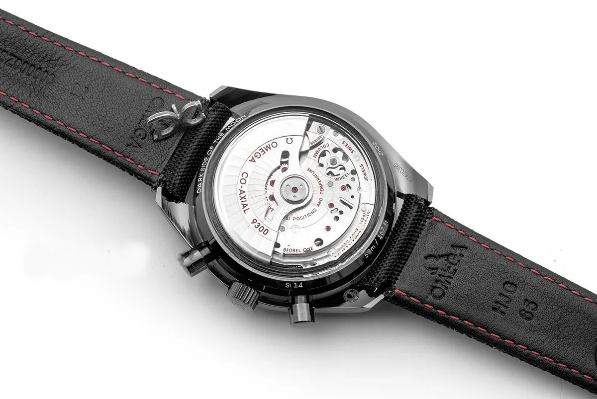 Speedmaster Moonwatch Co-Axial Chronograph ‘Dark Side of The Moon’ with White Tachymeter - Image 6
