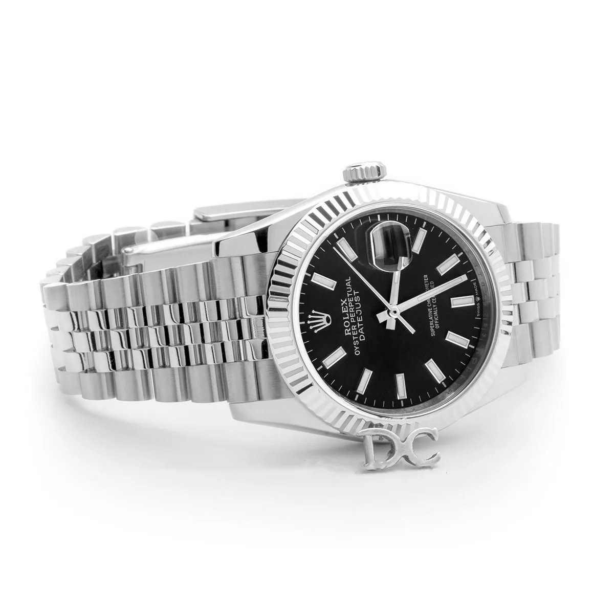 Datejust 36 116234 schwarzes Zifferblatt mit Strichindizes – Bild 2
