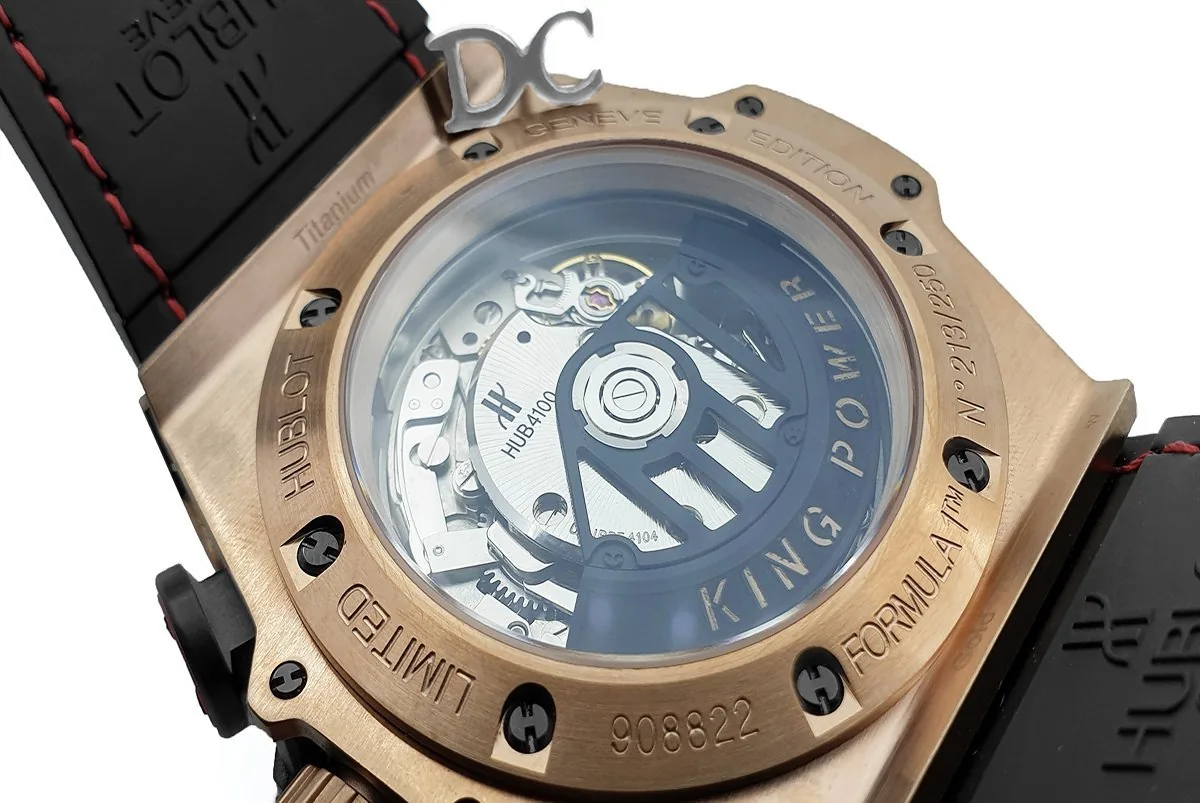 King Power F1 Black Dial Chronograph in Rose Gold - Image 7