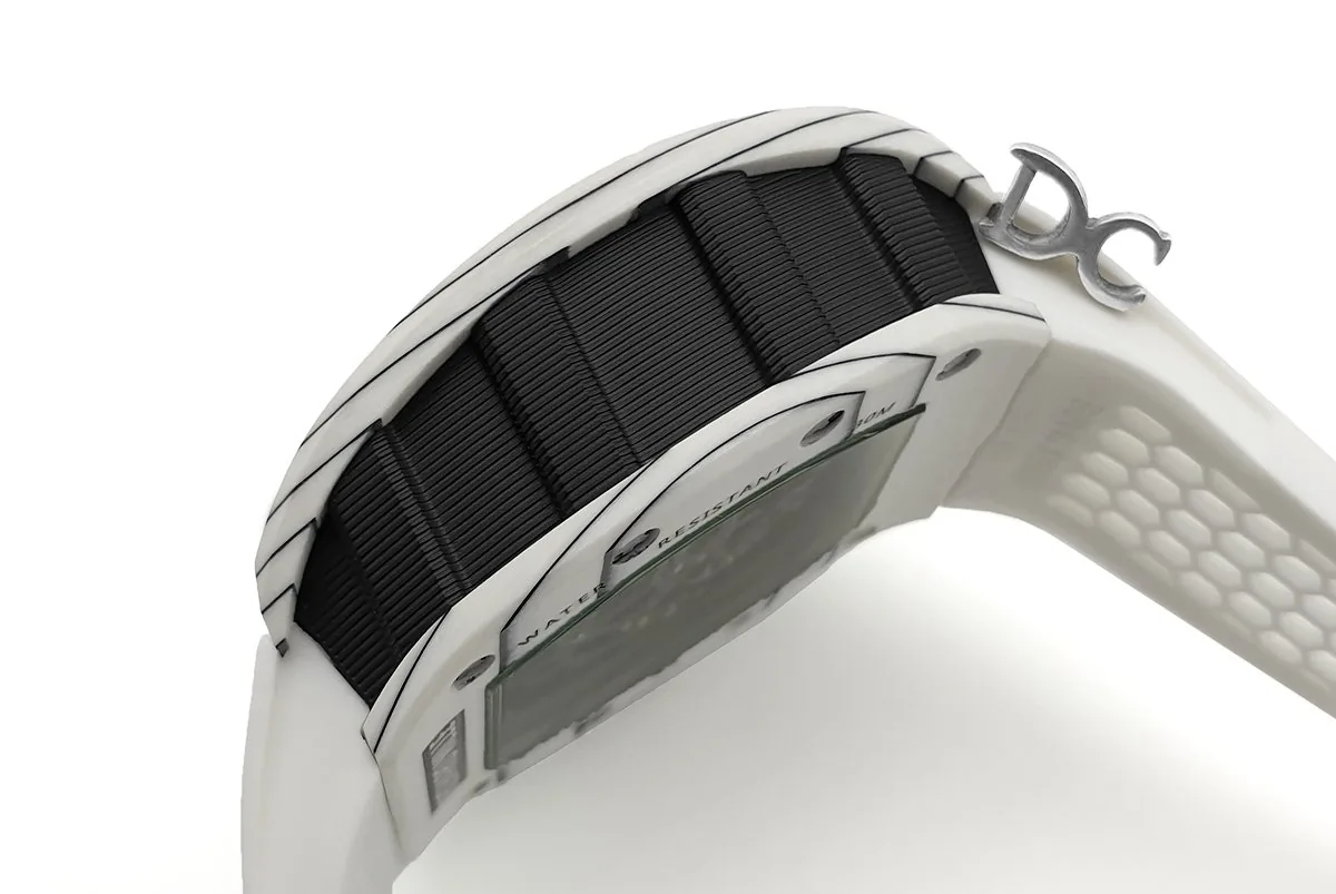 RM 035-02 Black Toro Americas en carbone NTPT sur bracelet en caoutchouc blanc – Image 6