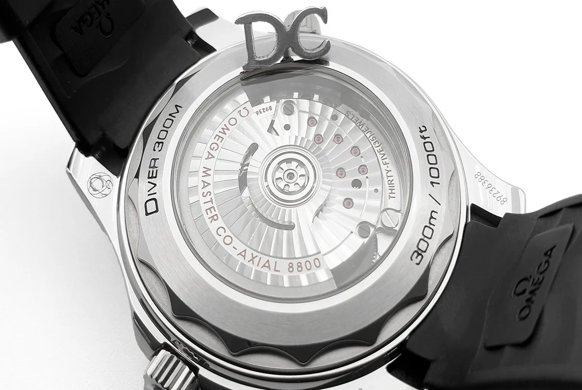 Seamaster Diver 300M Co-Axial Master Chronometer White Dial on Black Rubber Strap - Image 5