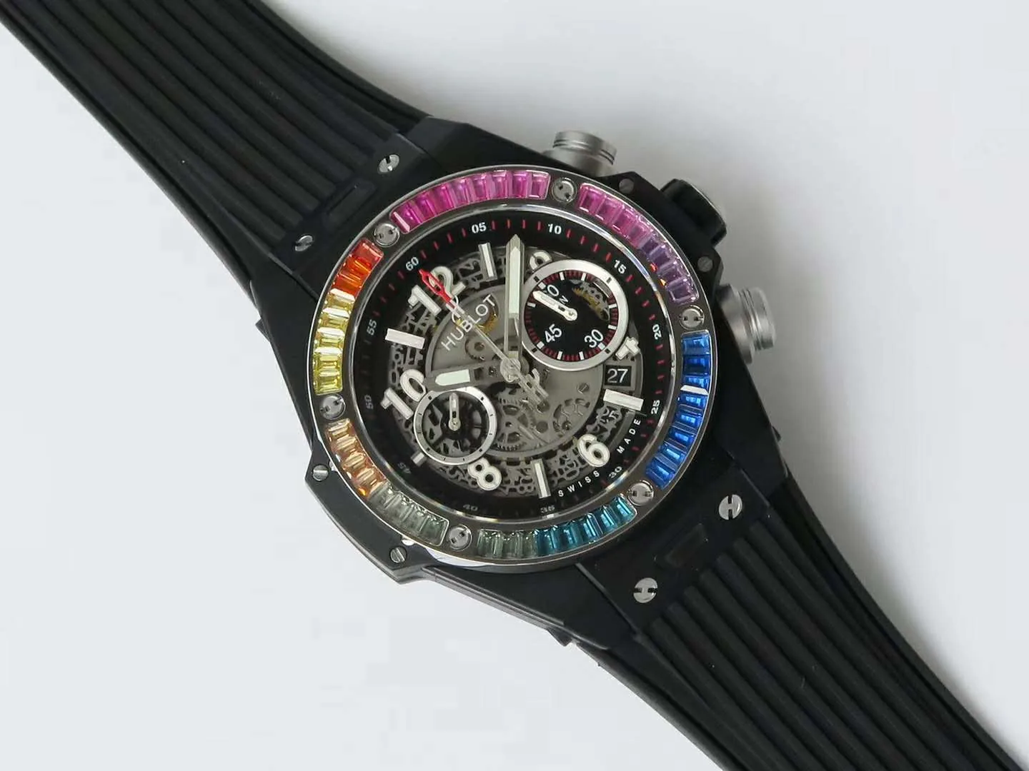 Big Bang Unico Black Magic con diamantes arcoíris - Imagen 4
