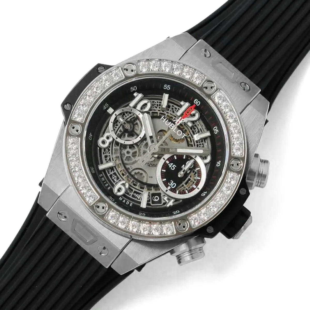 Big Bang Unico acier avec diamants – Image 2