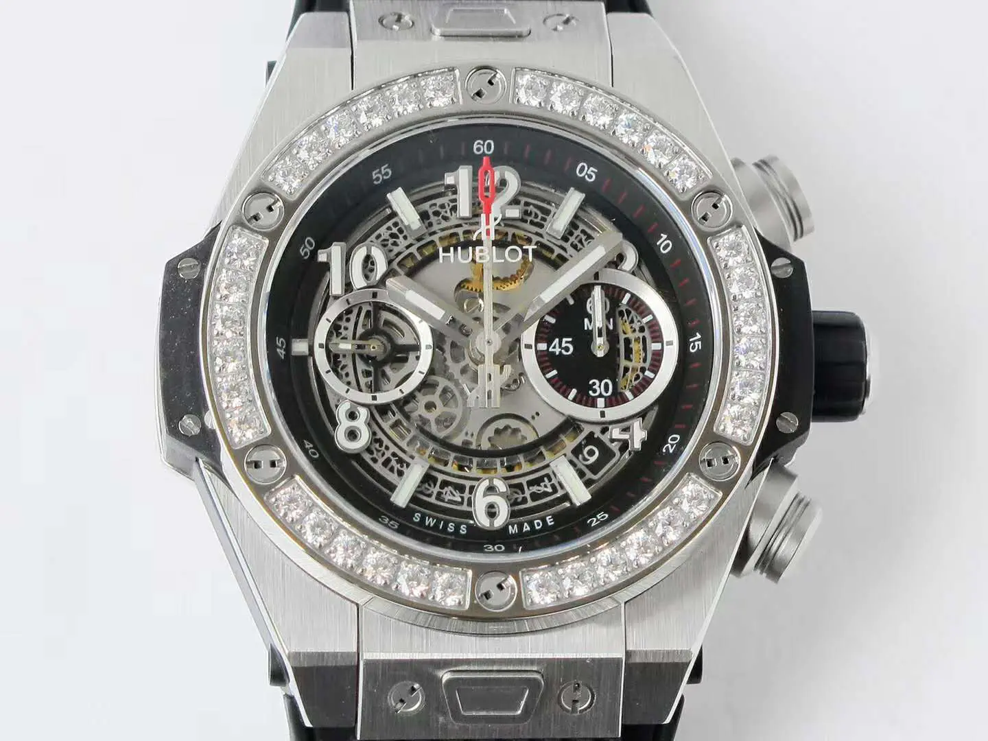 Big Bang Unico acier avec diamants – Image 4