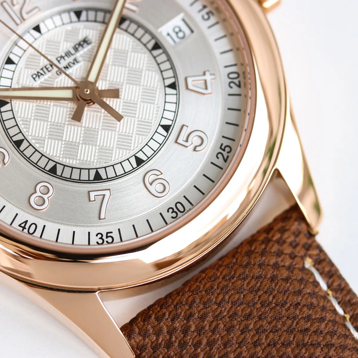 Calatrava 6007 quadrante bianco in oro rosa - immagine 7