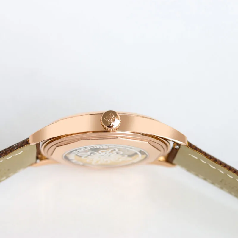Calatrava 6007 quadrante bianco in oro rosa - immagine 5