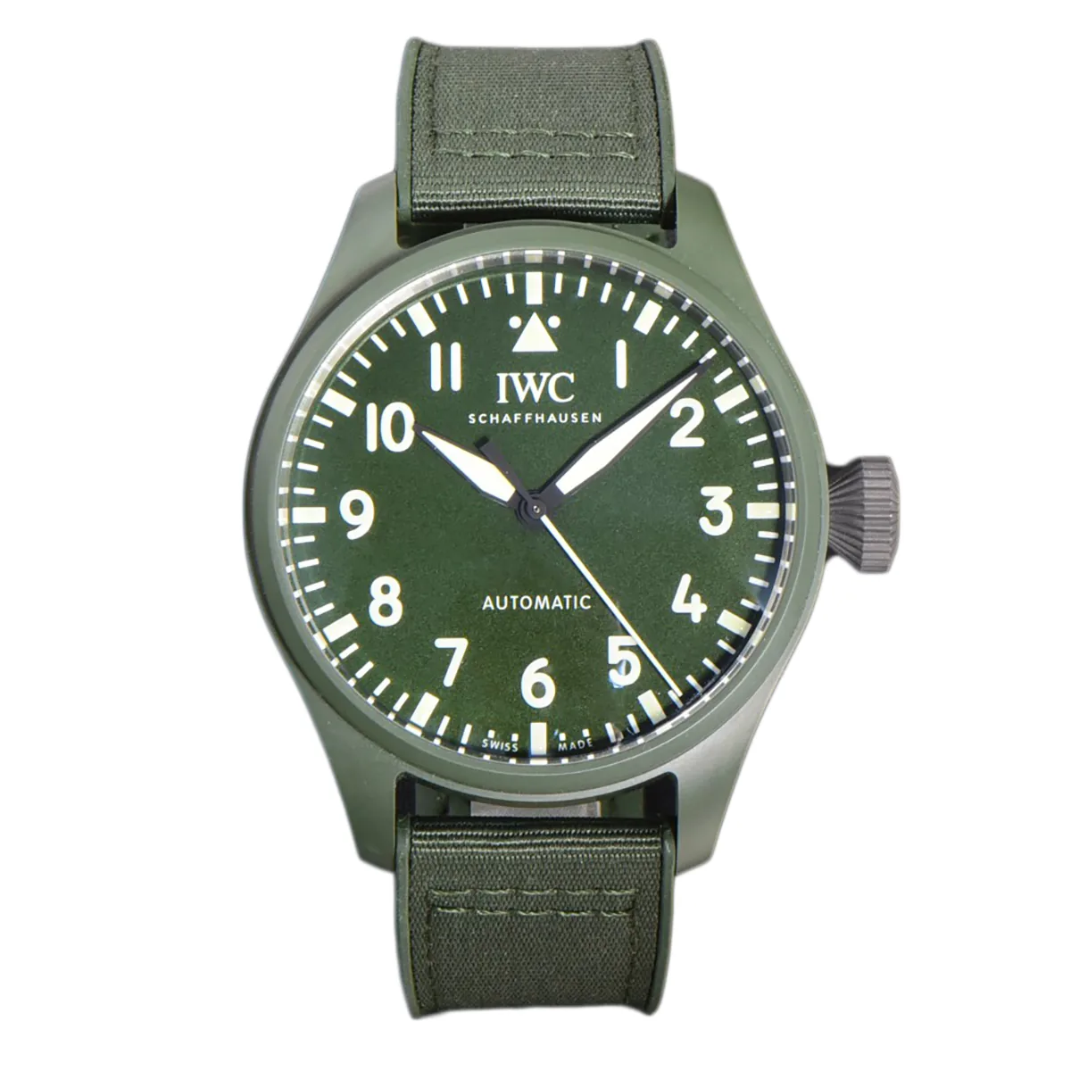Big Pilot’s Watch 43 IW329802 Top Gun Edition Woodland sur bracelet camouflage