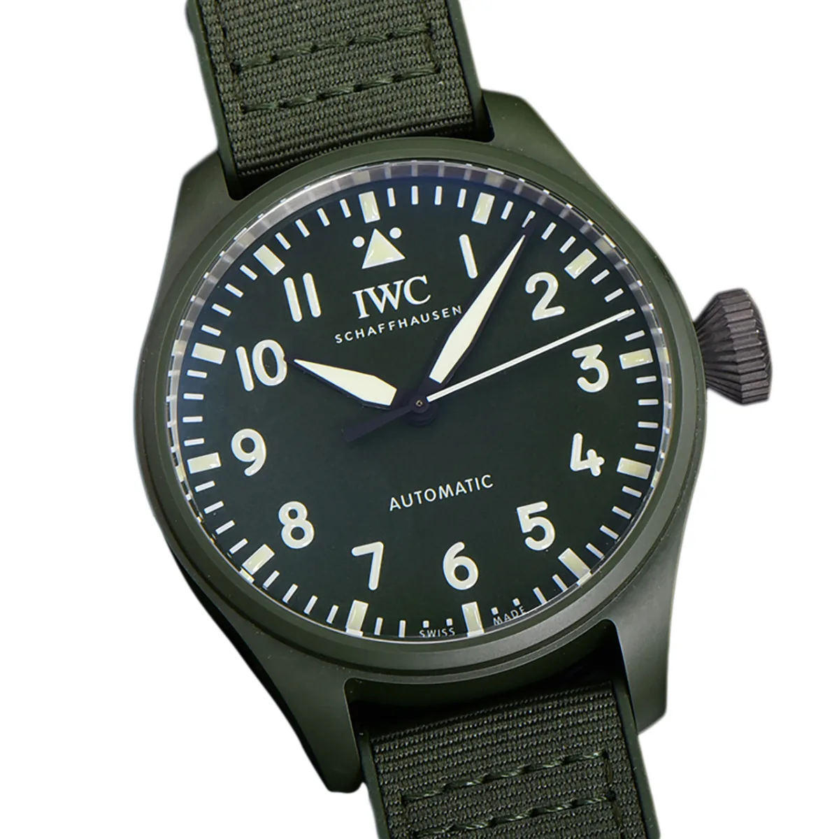 Big Pilot’s Watch 43 IW329802 Top Gun Edition Woodland sur bracelet camouflage – Image 2